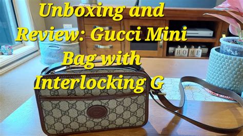 GUCCI Mini Bag with Interlocking G UNBOXING and REVIEW l .